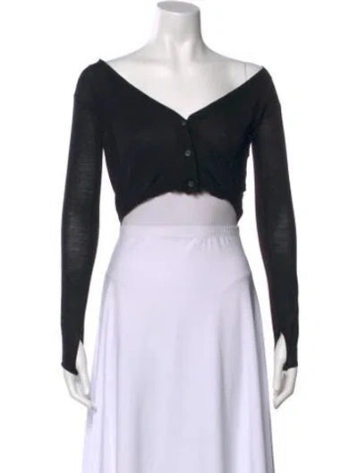 Pre-owned Jacquemus Wool Off-the-shoulder Sweater In Green