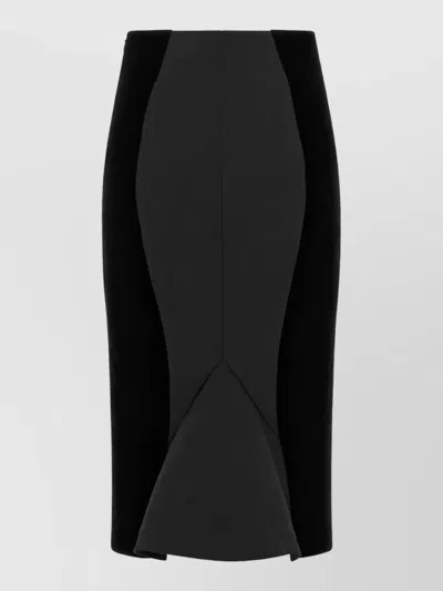 Jacquemus Wool Pencil Skirt In Black