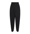 Jacquemus Curved Pleated Trousers In Black