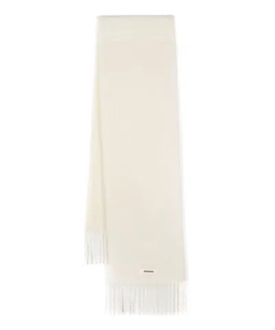 Jacquemus Wool Scarf In White