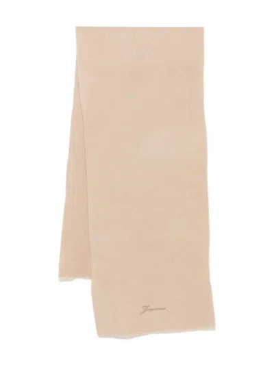 Jacquemus Wool Scarf With Embroidery