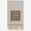 JACQUEMUS WOOL SCARF WITH LOGO