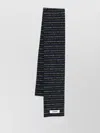Jacquemus Horizontal Stripes Alpaca And Virgin Wool Scarf In Black