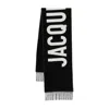 Jacquemus Logo Scarf In Black