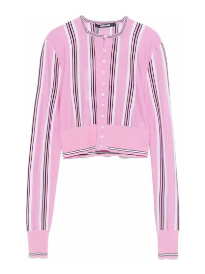 JACQUEMUS CÁRDIGAN - COLOR CARNE Y NEUTRAL