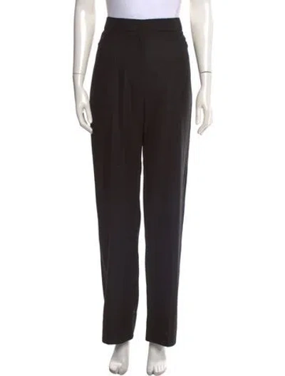 Pre-owned Jacquemus Wool Straight Leg Pants In Black