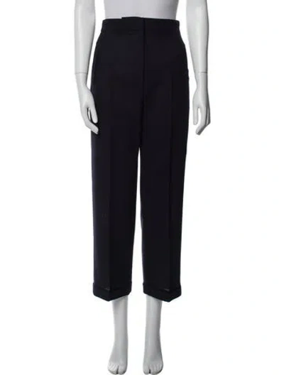 Pre-owned Jacquemus Wool Straight Leg Pants In Blue