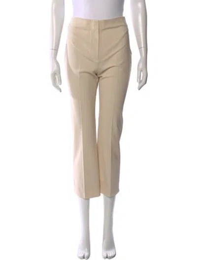 Pre-owned Jacquemus Wool Straight Leg Pants In Neutral