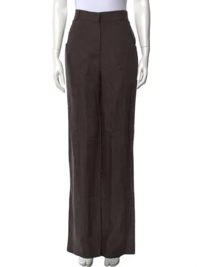 Pre-owned Jacquemus Wool Straight Leg Pants W/ Tags In Brown