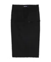 Jacquemus Wool Strap Skirt In Black