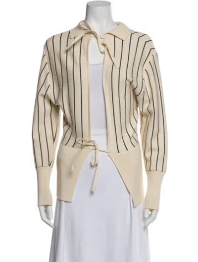 Pre-owned Jacquemus Wool Striped Sweater In Neutral