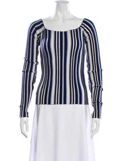 Pre-owned Jacquemus Wool Striped Top In Blue