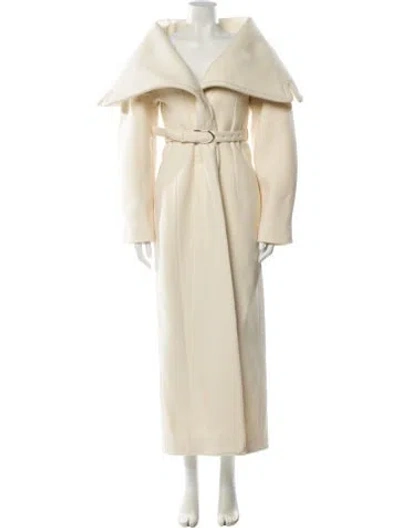 Pre-owned Jacquemus Wool Trench Coat In Neutral