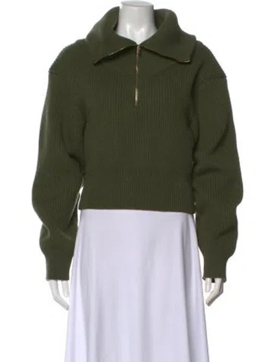 Pre-owned Jacquemus Wool Turtleneck Sweater In Green