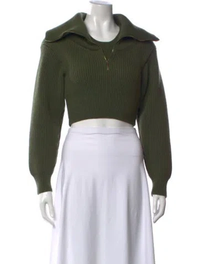 Pre-owned Jacquemus Wool Turtleneck Sweater In Green