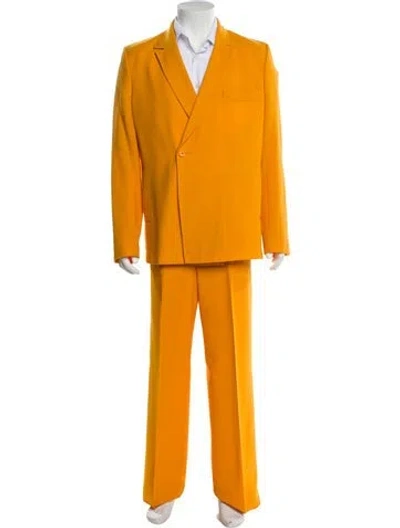 Pre-owned Jacquemus Wool Two-piece Suit In Orange