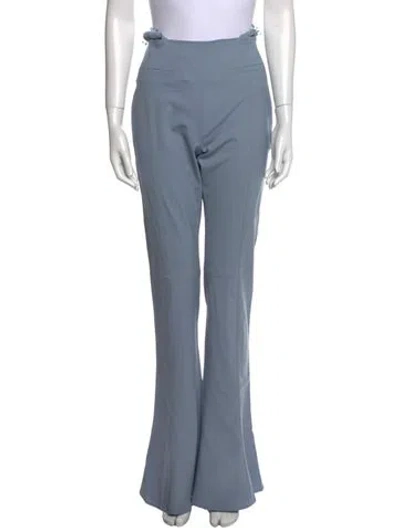 Pre-owned Jacquemus Wool Wide Leg Pants In Black