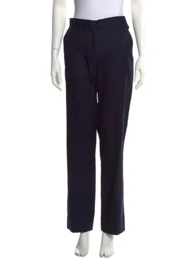 Pre-owned Jacquemus Wool Wide Leg Pants In Black