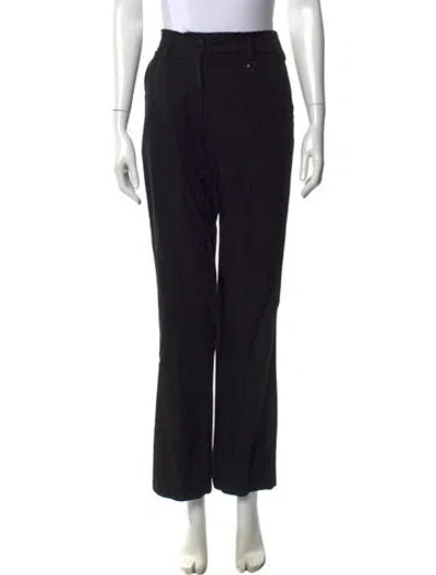 Pre-owned Jacquemus Wool Wide Leg Pants In Black