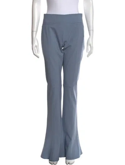Pre-owned Jacquemus Wool Wide Leg Pants In Blue