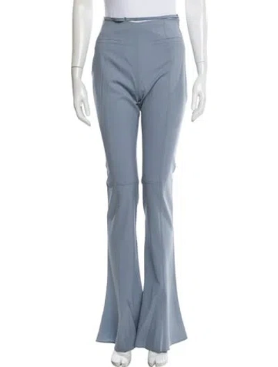 Pre-owned Jacquemus Wool Wide Leg Pants In Blue