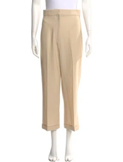 Pre-owned Jacquemus Wool Wide Leg Pants In Neutral