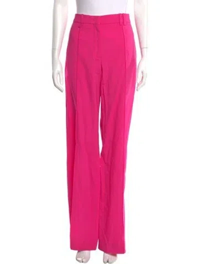Pre-owned Jacquemus Wool Wide Leg Pants In Pink