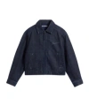 Jacquemus Lapel Long Sleeve Casual Jacket In Blue
