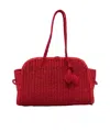 Jacquemus Medium Le Turismo Raffia Shoulder Bag In Red