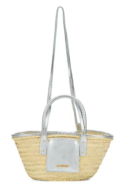 Jacquemus Woven Shoulder Handbag - 23-39 Cm Wide, 12 Cm Deep, 45 Cm Handle, 109 Cm Strap In Beige