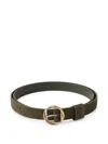 Jacquemus Woven-design Buckle-fastening Belt In Green