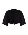 Jacquemus Bahia Twisted Cut-out Mini Dress In Black