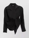 Jacquemus Les Sculptures Relaxed Bahia Shirt With Bow