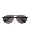 Jacquemus X Linda Farrow Aviator Sunglasses In Black
