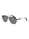Jacquemus X Linda Farrow Aviator Sunglasses In Black/grey