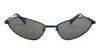 Jacquemus X Linda Farrow Bambino Metal Sunglasses In Matt Black/grey