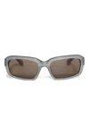 Jacquemus X Linda Farrow Marino Rectangle-frame Sunglasses In Gray