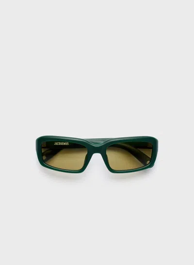 Jacquemus X Linda Farrow Marino Sunglasses In Green