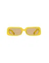 Jacquemus Rectangle Frame Sunglasses Sunglasses In Yellow