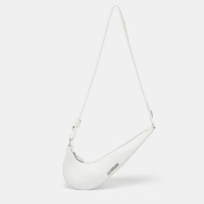 Pre-owned Jacquemus X Nike Le Sac Swoosh White Leather Shoulder Bag