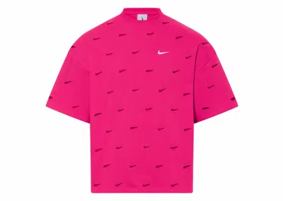 Pre-owned Jacquemus X Nike Le Swoosh T-shirt In Dark Pink