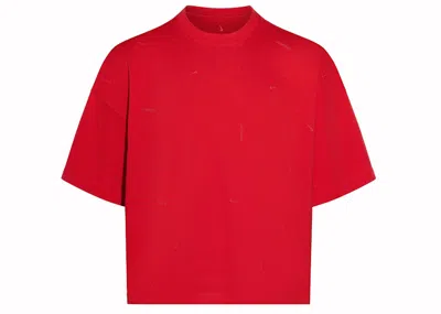 Pre-owned Jacquemus X Nike Logo T-shirt In Dark Red
