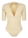 Jacquemus Yauco Yellow Bodysuit In Yellow