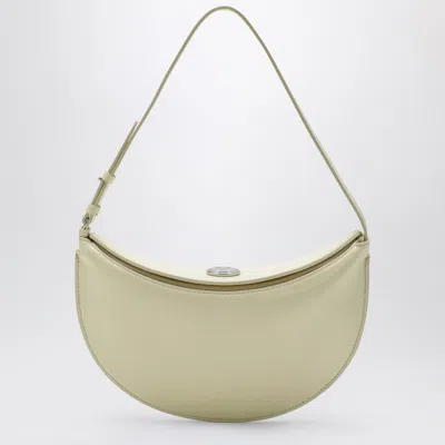 Jacquemus Small Ovalo Leather Bag In Dusty Yellow