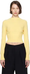 JACQUEMUS YELLOW LA CASA 'THE SOGLIA KNIT' SWEATER