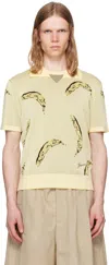 Jacquemus Crew Neck Graphic Print Polo Shirt In Gray