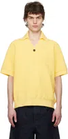 Jacquemus Yellow La Croisière 'the Scala' Polo In 210 Light Yellow