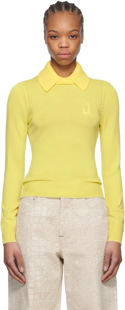 Jacquemus Yellow La Croisière 'the Tricot Knit' Polo