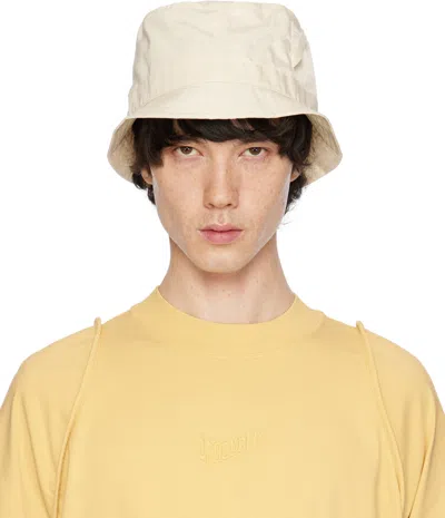 JACQUEMUS YELLOW 'LE BOB OVALIE' BUCKET HAT