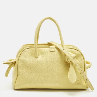 Pre-owned Jacquemus Yellow Leather Le Petit Turismo Bag